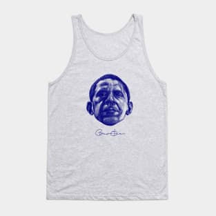 Barack Obama (Dark Blue) Tank Top